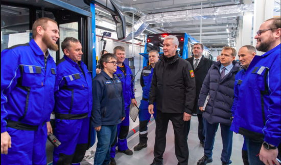 Собянин: В Москве открылся шестой по счету электробусный парк