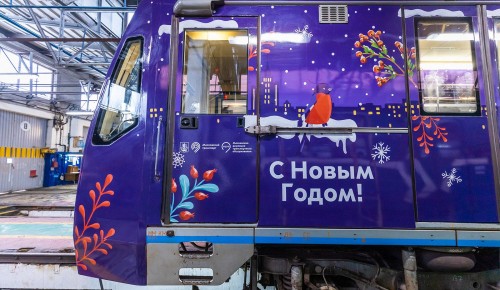 На «оранжевой» ветке метро запустили новогодний поезд