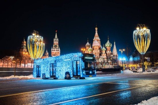 Собянин подвел итоги работы городского транспорта в новогодние праздники