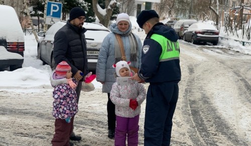 В ЮЗАО столицы инспекторы ГИБДД провели профилактическое мероприятие «Маленький пешеход»