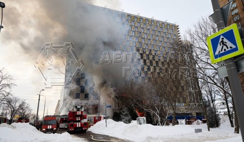 Огнеборцы потушили пожар в Ленинском районе