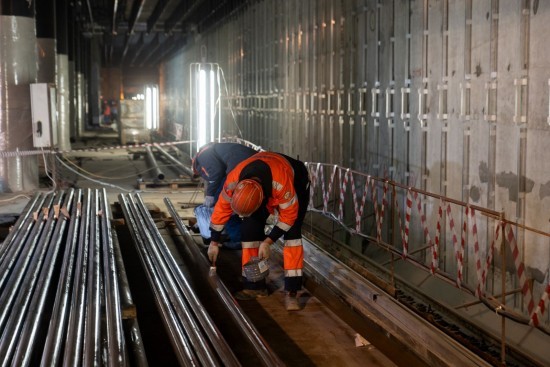 Собянин: Строительство станции метро «Генерала Тюленева» вышло на финишную прямую