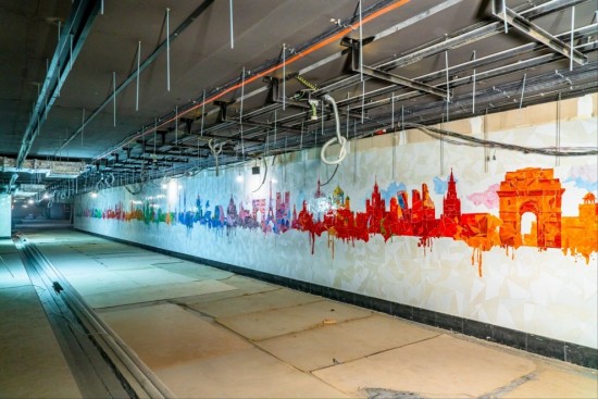 Отделка путевых стен завершилась на станции метро «Университет дружбы народов»
