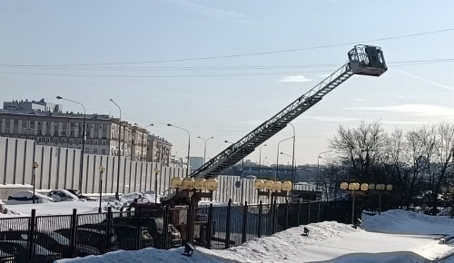 Тренировочное пожарно-тактическое учение по тушению условного пожара и проведению аварийно-спасательных работ прошли на здании РАН