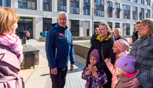 Собянин встретился с новоселами — участниками программы реновации в Кузьминках