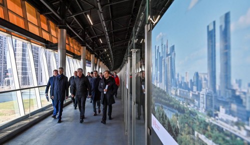 Собянин открыл северный вестибюль городского вокзала «Москва-Сити» МЦД-4