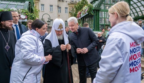 Сергей Собянин и Патриарх Кирилл посетили фестиваль «Пасхальный дар»