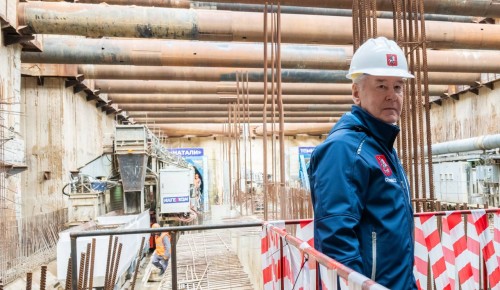 Собянин рассказал о ходе строительства Рублево-Архангельской линии метро