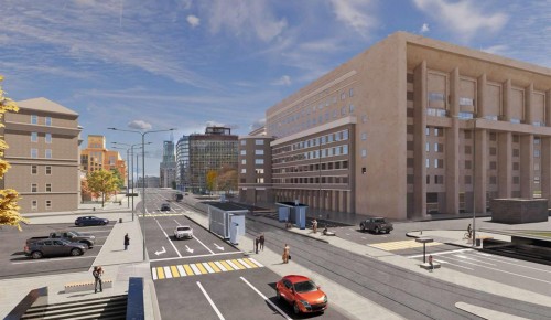 Собянин: В Москве началось строительство двух новых участков трамвайных путей