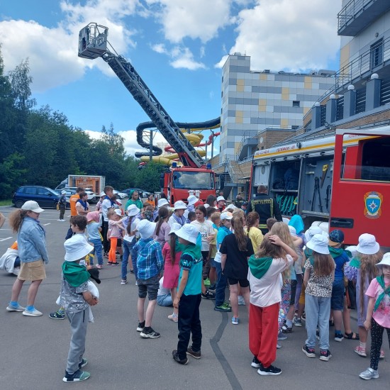 В детском летнем лагере "Мореон" прошли занятия по правилам пожарной безопасности