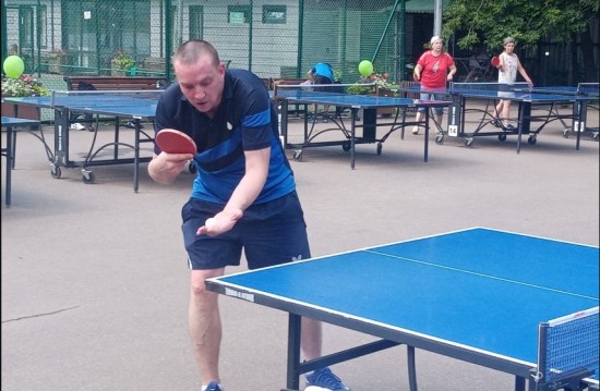 Житель социального дома «Обручевский» стал призером соревнований по настольному теннису