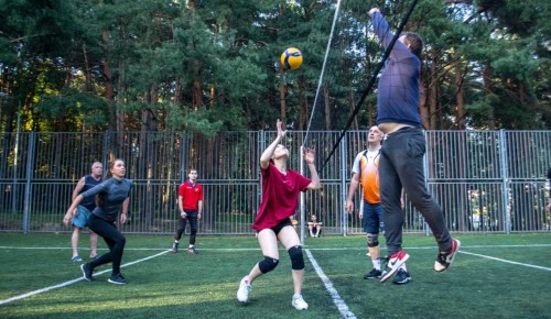 Заиграли по-новому. В парке «Сосенки» прошли соревнования по волейболу