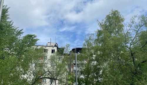 Последствия взрыва и пожара в жилом доме на улице Генерала Тюленева