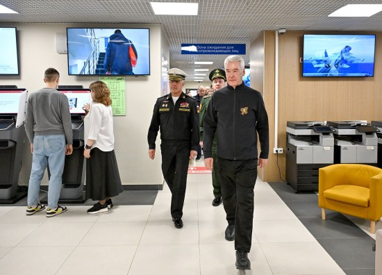 Мэр Москвы осмотрел строящееся здание военкомата на улице Яблочкова
