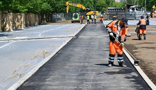 Работы по благоустройству стартовали на Профсоюзной улице