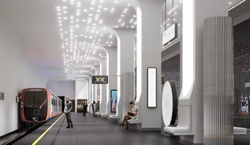 На станции «Вавиловская» Троицкой линии метро стартовал монтаж стен и потолка платформенной части