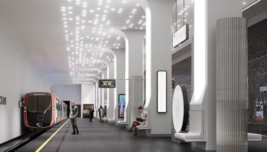 На станции «Вавиловская» Троицкой линии метро стартовал монтаж стен и потолка платформенной части