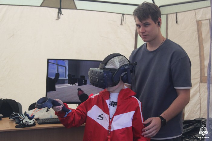 Систему виртуального тушения очагов возгорания представили на соревнованиях газодымозащитных служб