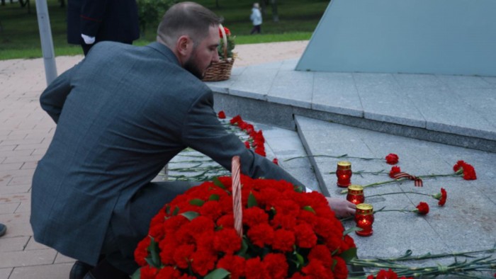 Акция «Свеча памяти» прошла на юго-западе Москвы