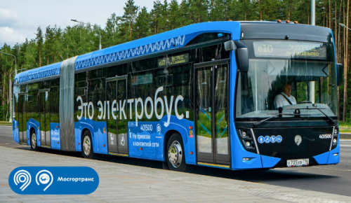 Электробус-гармошка за месяц тестирования проехал почти 8 тыс. км по маршруту, пролегающему через ЮЗАО