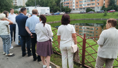 Жители Северного Бутова попросили очистить Салтыковский пруд от водорослей