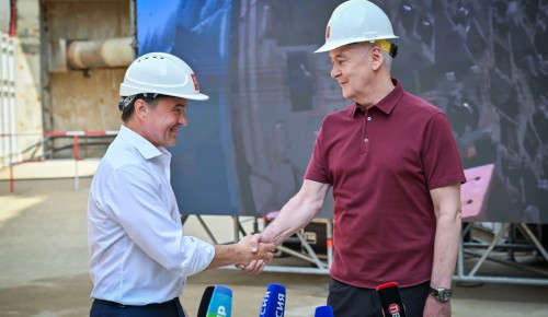 Собянин и Воробьев дали старт проходке тоннеля Рублево-Архангельской линии