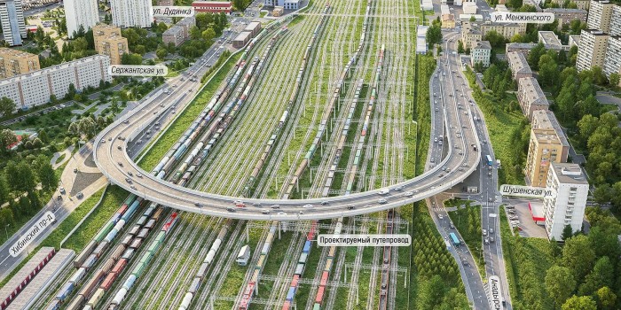 Территория около нового путепровода в СВАО будет благоустроена — Собянин