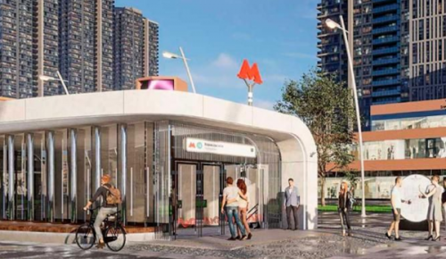 Работы по благоустройству территории у будущей станции метро «Вавиловская» подходят к концу