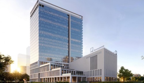 В Обручевском районе завершен ключевой этап строительства бизнес-центра