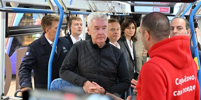 Собянин: На маршрут с пассажирами вышел первый в России беспилотный трамвай