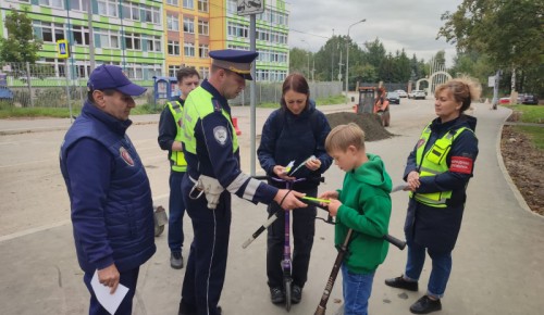 Акция «Маленький пешеход» прошла на юго-западе столицы