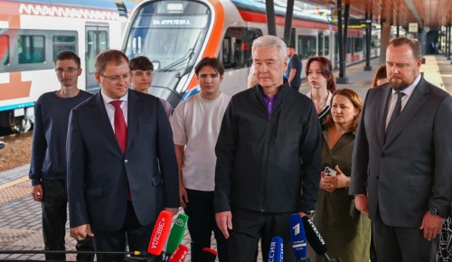 Сергей Собянин объявил о завершении обновления поездов на МЦД