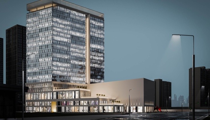 Архитектурная подсветка преобразит новый бизнес-центр у станции БКЛ «Воронцовская»