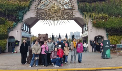 Полицейские УВД по ЮЗАО столицы организовали для детей подшефных социальных приютов и школы бесплатное посещение Московского зоопарка