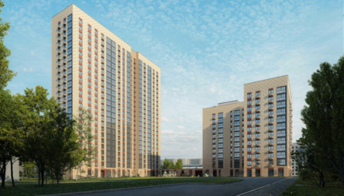 Строительство дома на 386 квартир по программе реновации ведется на улице Каховке