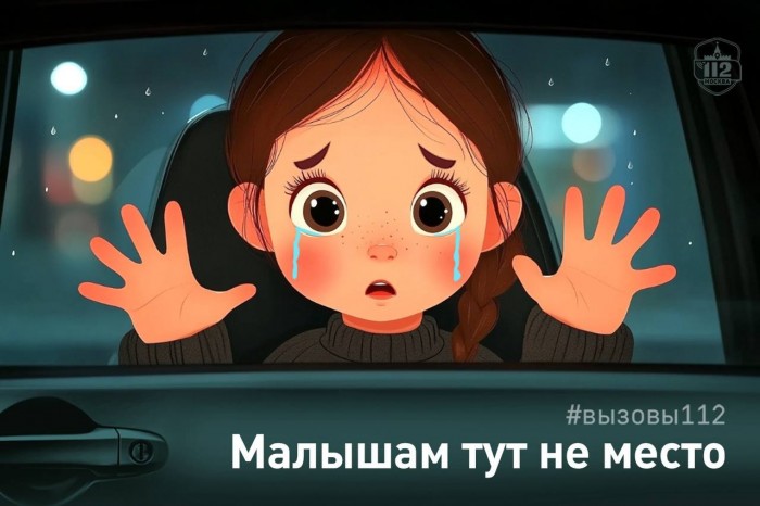 Спасатели напомнили, что ребёнок ни в коем случае не должен оставаться один в автомобиле