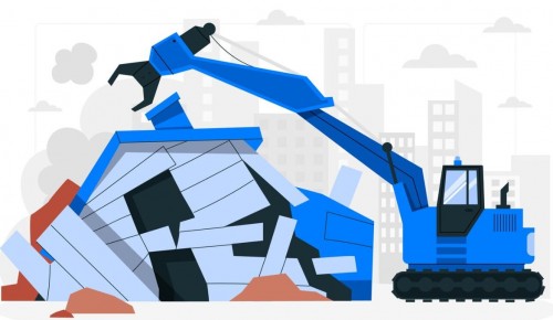 Комплекс ветхих построек демонтировали в районе Котловка