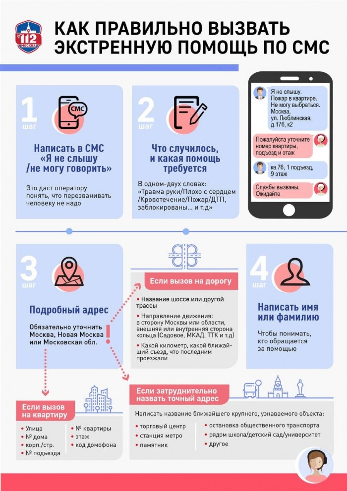 В Службе 112 рассказали, как вызвать экстренные службы или попросить помощи через СМС