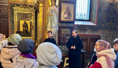 Юные прихожане храма преподобной Евфросинии Московской познакомились с его историей и устройством