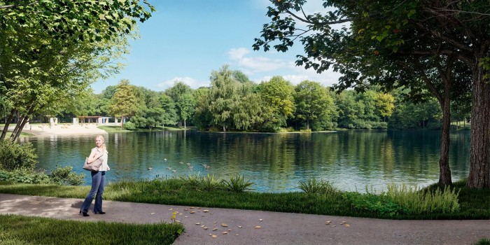 На юго-западе столицы началась реабилитация Голубинского пруда