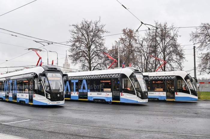 В Гагаринском районе дали старт первому трамвайному диаметру Т1