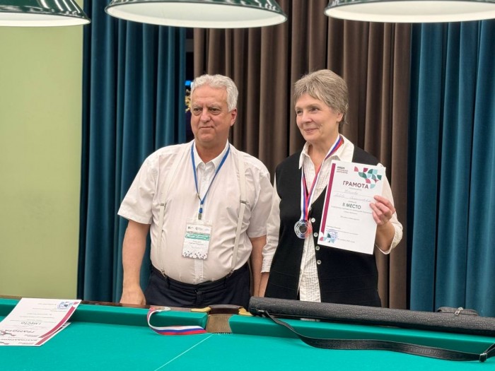 Жительница ЮЗАО завоевала «серебро» на турнире по бильярду в рамках «Московского долголетия»