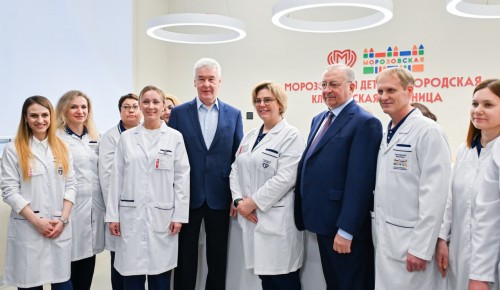 Собянин открыл два лечебных корпуса Морозовской больницы после реконструкции