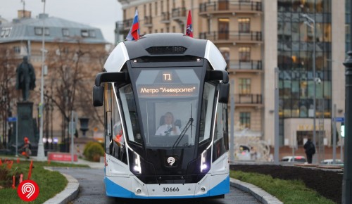 На маршруте Т1, проходящем через Гагаринский район, трамваи совершили более 500 рейсов