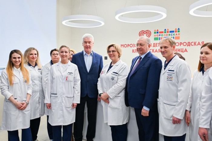 Собянин открыл два лечебных корпуса Морозовской больницы после реконструкции