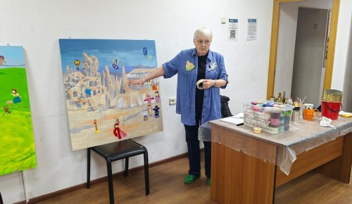 Ученицы школы №626 приняли участие в арт-волонтёрском проекте «Весёлый коридор»