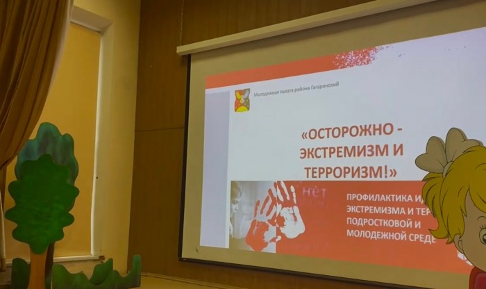 Члены молодежной палаты Гагаринского района провели лекцию для школьников