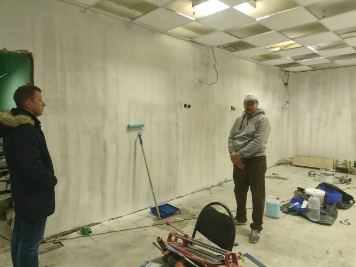 В Теплом Стане ремонтируют помещения центра досуга «Атлант»