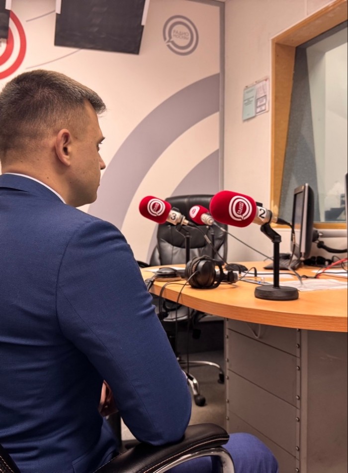 Начальник 2 отделения ОЭБиПК УВД по ЮЗАО выступил в прямом эфире радиостанции