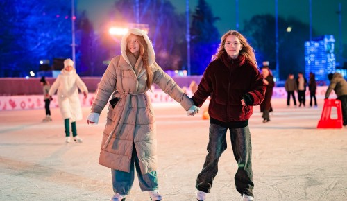 Бесплатный каток на Воробьевых горах будет работать до конца зимы